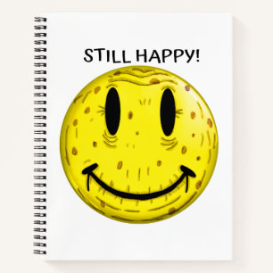 OUD GEZICHT. OUD MAAR NOG STEEDS HAPPY NOTITIEBOEK