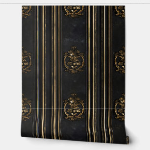 Oud goud elegant patroon behang