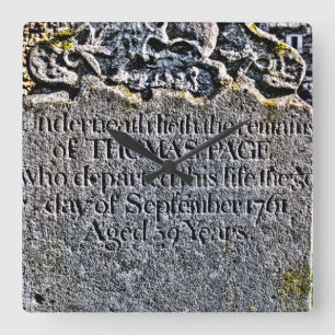 Oud Graf Vierkante Klok