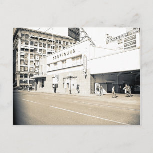 Oud Greyhound Depot Briefkaart