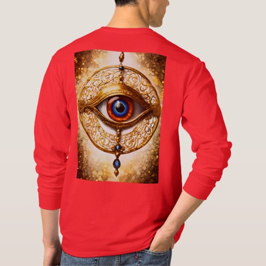 "Oud Grieks Evil Eye T-shirt (Achterkant)