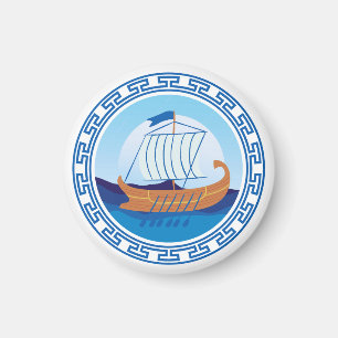 Oud-Grieks scheepsontwerp magneet
