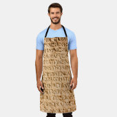 oud Grieks schrijven gegrift op steen Schort (Gedragen)