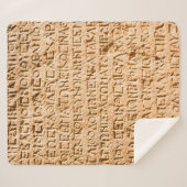 oud Grieks schrijven gegrift op steen Sherpa Deken (Voorkant (horizontaal))