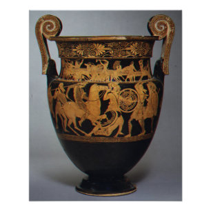 Oud-Griekse Terracotta Volute-Krater ca. 450 v.Chr Perfect Poster