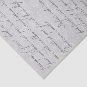 Oud handgeschreven brief tissuepapier (Detail)