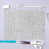 Oud handgeschreven brief tissuepapier (Craft)