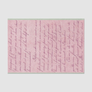 Oud Handgeschreven Brief Tissuepapier