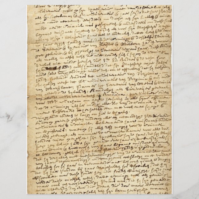 Oud handschrift met schrijfpapier (Voorkant)