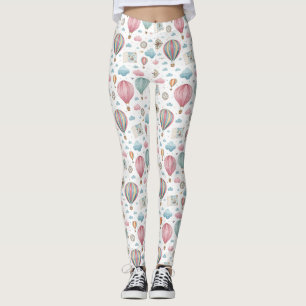 Oud hete luchtballonpatroon (1) leggings