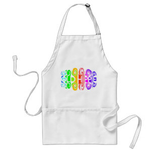 OUD HIPPIE-schort - kies stijl Standaard Schort