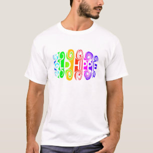 OUD HIPPIE-shirt - kies stijl en kleur T-shirt