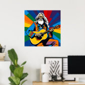 Oud Hippy Poster (Thuiskantoor)