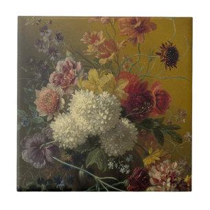 Oud-Hollandse Meester Bloemstuk Georgius van Os 18 Tegeltje