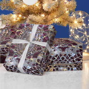 Oud Hollywood Chic Elegant Amythesa-omslagpapier Cadeaupapier