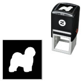 Oud Hondenras Silhouette Sheepdog Zelfinktende Stempel (In situ)