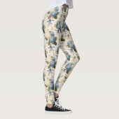 Oud Hortensia Boeket Patroon Leggings (Rechts)