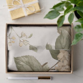 Oud Hortensia Boeket Patroon Tissuepapier (Geschenk)