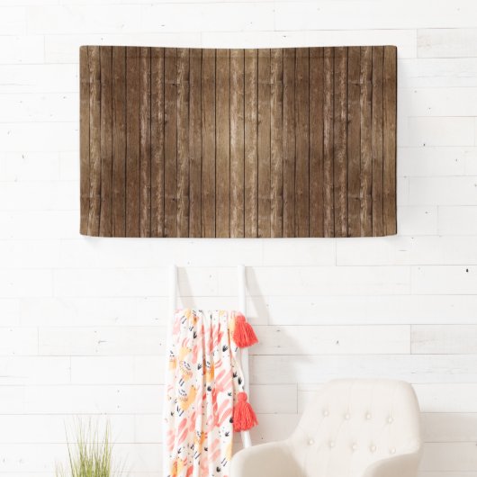 Oud hout achtergrond vloggen Youtube selfies Spandoek (Insitu)