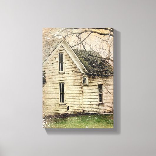 Oud Huis Canvas Afdruk (Voorkant)