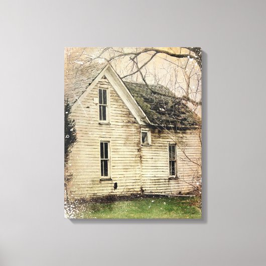 Oud Huis Canvas Afdruk (Voorkant)