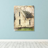 Oud Huis Canvas Afdruk (Insitu (Houten vloer))