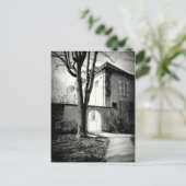 Oud huis en tuin in Montmarte Briefkaart (Staand voorkant)
