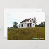 Oud huis in Briefkaart Saskatchewan (Voorkant / Achterkant)