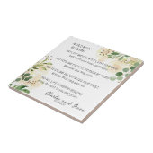 Oud Iers Zegen & Bruiloft Groen 3 Tegeltje (Zijkant)