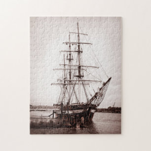 Oud Iers zeilschip Legpuzzel