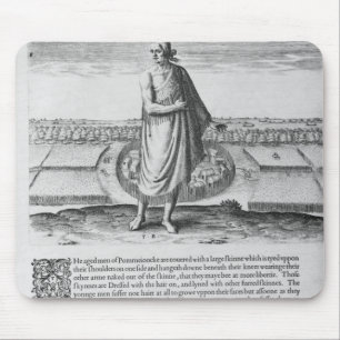 Oud Indiaas Man in zijn winterkleding Muismat