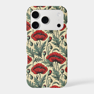 Oud-Inspiratie Rode Klaprozen Patroon