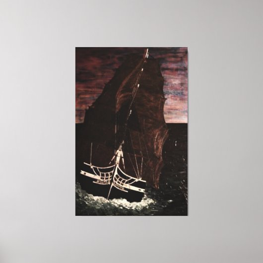 Oud Ironside USS-verdrag Canvas Afdruk (Voorkant)