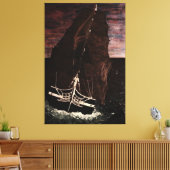 Oud Ironside USS-verdrag Canvas Afdruk (Insitu (Woonkamer))