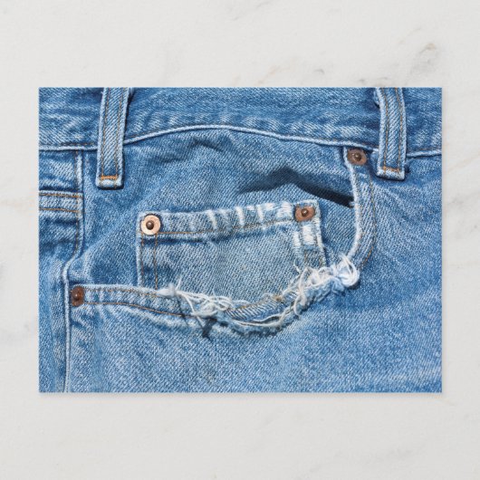 Oud Jeans Briefkaart (Voorkant)