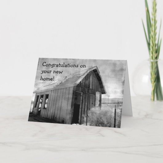 Oud keet nieuw huis kaart (Voorkant)