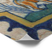 Oud keramisch Tegel Dierenboek Poster (Hoek)