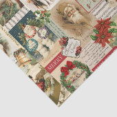 oud kerstcollage - onthoofdepapier tissuepapier (Detail)