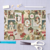 oud kerstcollage - onthoofdepapier tissuepapier (Craft)