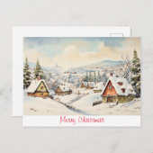 Oud Kerstfeest Briefkaart (Voorkant / Achterkant)