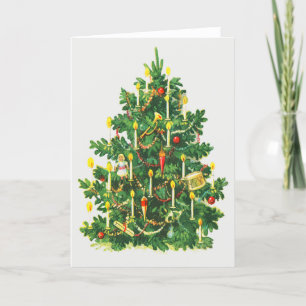 Oud Kerstmis 2 Feestdagen Kaart