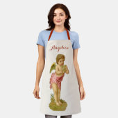 Oud Kerstmis, engel-muzikant met panfluit Schort (Gedragen)