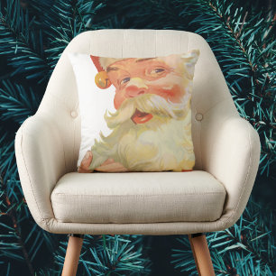 Oud Kerstmis, jolige Kerstman met een geheim Kussen