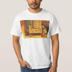 Oud Kerstmis Kinderen wachten op Kerstman T-shirt