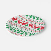 Oud Kerstmis Papieren Bordje (Gekanteld)