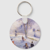 Oud Kerstmis, Rodelen, Central Park Glackens Sleutelhanger (Voorkant)