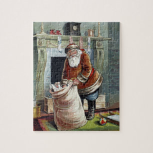 Oud Kerstmis, Sinterklaas bij de open haard Legpuzzel