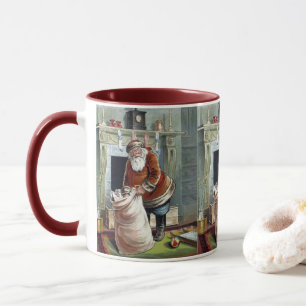 Oud Kerstmis, Sinterklaas bij de open haard Mok
