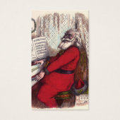 Oud Kerstmis, Thomas Nast Kerstman Piano Visitekaartjes (Voorkant)