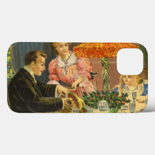 Oud Kerstmis, Victoriaans familiediner iPhone 13 Hoesje